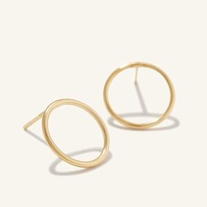 Mejuri gold vermeil circle earrings gorjana gldn quince catbird jennifer fisher